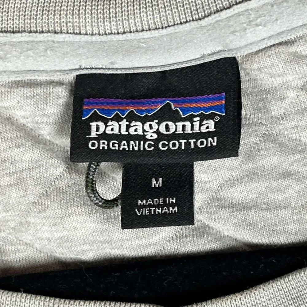 Patagonia Sweatshirt Womens Medium Gray Quilted Worn Wear Pullover STY25310FA18